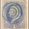 1c ultramarine Franklin single