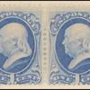 1c ultramarine Franklin pair