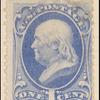 1c ultramarine Franklin single
