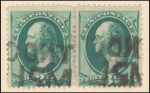 3c green Washington pair