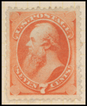 7c orange vermillion Stanton single