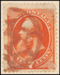 7c orange vermillion Stanton single