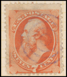 7c orange vermillion Stanton single