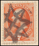 7c orange vermillion Stanton single