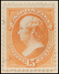 15c yellow orange Webster single