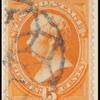 15c yellow orange Webster single