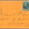 15c yellow orange Webster single on cover