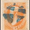 15c yellow orange Webster single