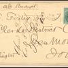 15c yellow orange Webster single on cover