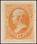 15c yellow orange Webster single