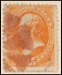15c yellow orange Webster single