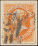 15c yellow orange Webster single