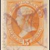 15c yellow orange Webster single