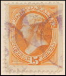 15c yellow orange Webster single