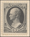 30c gray black Hamilton single