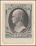 30c gray black Hamilton single