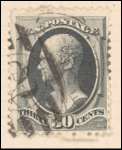 30c gray black Hamilton single