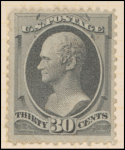 30c gray black Hamilton single