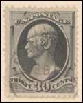30c gray black Hamilton single