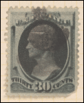 30c gray black Hamilton single