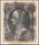 30c gray black Hamilton single