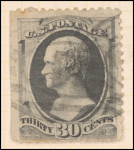 30c gray black Hamilton single