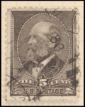 5c yellow brown Garfield single