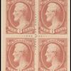 6c rose Lincoln block of four