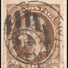 10c brown Jefferson single