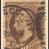10c brown Jefferson single