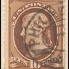 10c brown Jefferson single