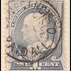 1c ultramarine Franklin single