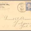 1c ultramarine Franklin pair on cover