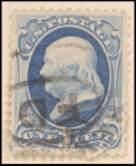 1c dark ultramarine Franklin single