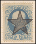 1c dark ultramarine Franklin single