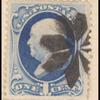 1c dark ultramarine Franklin single