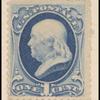 1c dark ultramarine Franklin single
