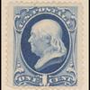 1c dark ultramarine Franklin single