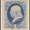 1c dark ultramarine Franklin single