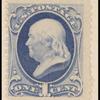 1c dark ultramarine Franklin single