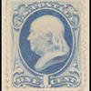 1c dark ultramarine Franklin single