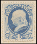 1c dark ultramarine Franklin single