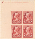 4c carmine Jackson block of four