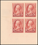 4c carmine Jackson block of four