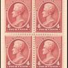4c carmine Jackson block of four