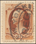 30c orange brown Hamilton single