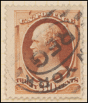 30c orange brown Hamilton single