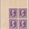 3c purple Jackson block of four