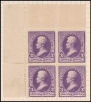 3c purple Jackson block of four