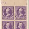 3c purple Jackson block of four